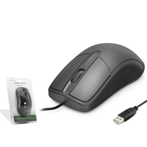 HADRON HDX3261 USB Optik Mouse 1400 DPI 3 Tuş Siyah