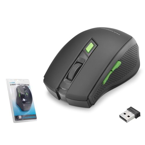 HADRON HDX3404 Dual Mode Kablosuz Mouse 2.4 GHz Bluetooth 5.2 1600 DPI Siyah