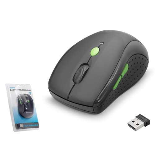 HADRON HDX3405 Dual Mode Kablosuz Mouse 2.4 GHz Bluetooth 5.2 1600 DPI Siyah