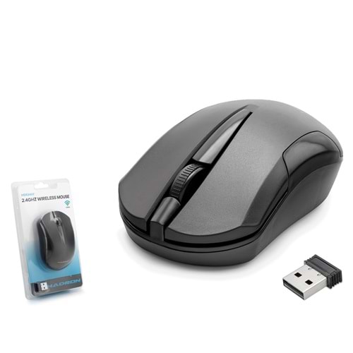 HADRON HDX3407 Kablosuz Mouse 2.4 GHz 1600 DPI Siyah