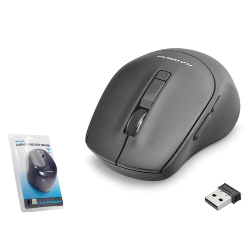 HADRON HDX3408 Kablosuz Mouse 2.4 GHz 1600 DPI Siyah