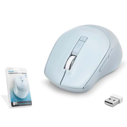 HADRON HDX3408G Kablosuz Mouse 2.4 GHz 1600 DPI Açık Mavi