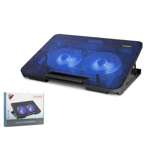 HADRON HDX4252 Alaska Serisi Laptop Soğutucu 2 Fanlı LED 13-15.6 İnç Siyah