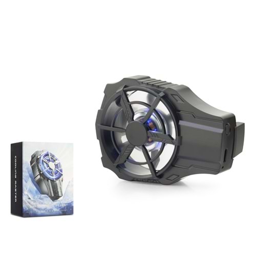 HADRON HDX4388 Klipsli Bataryalı Telefon Soğutucu Fan LED Siyah