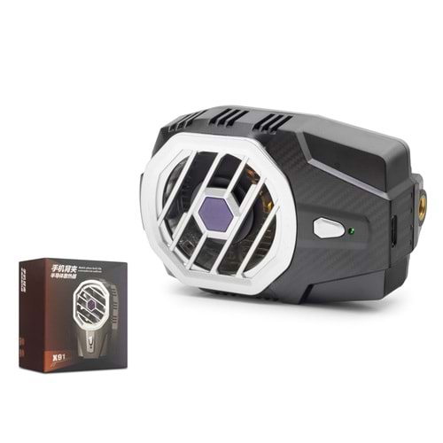 HADRON HDX4393 Klipsli Bataryalı Telefon Soğutucu Fan Siyah