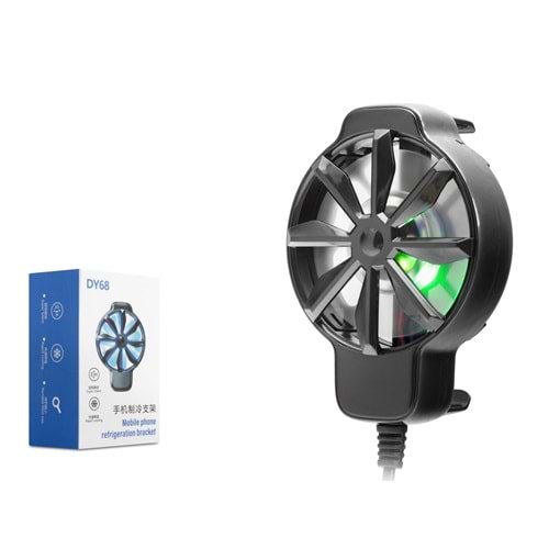 HADRON HDX4609 Klipsli Telefon Soğutucu Fan LED Siyah