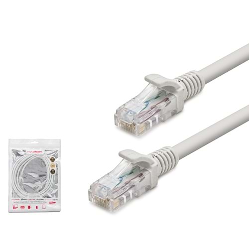 HADRON HDX5012 Cat6 Ethernet Patch Kablosu 1 Gbps 250 MHz 40 m Beyaz