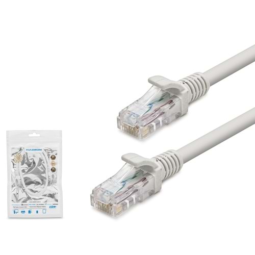HADRON HDX5027 Cat5 Ethernet Patch Kablosu 100 Mbps 100 MHz 50 cm Beyaz