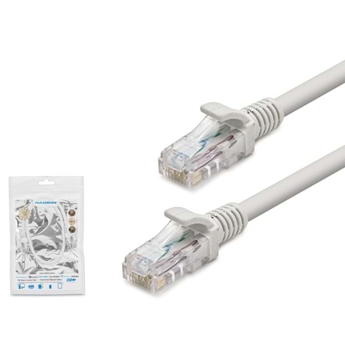 HADRON HDX5029 Cat6 Ethernet Patch Kablosu 1 Gbps 250 MHz 50 cm Gri