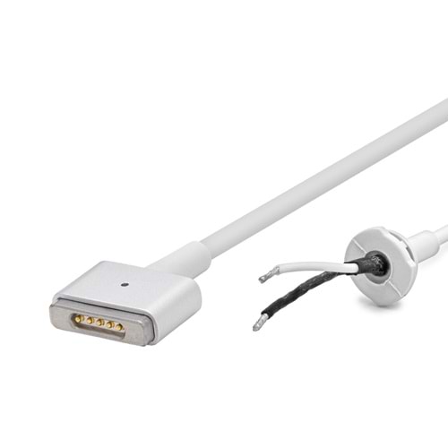 HADRON HDX5542 Laptop Adaptör DC Jack Kablosu MacBook T Tip 1.2 m 60W Beyaz