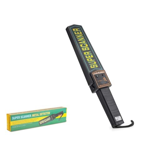 HADRON HDX6528 Super Scanner El Tipi Güvenlik Metal Dedektörü Siyah