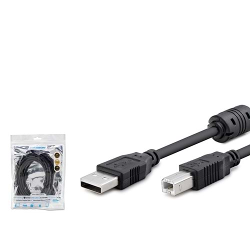 HADRON HDX7507 USB Printer Kablosu 5 m Siyah