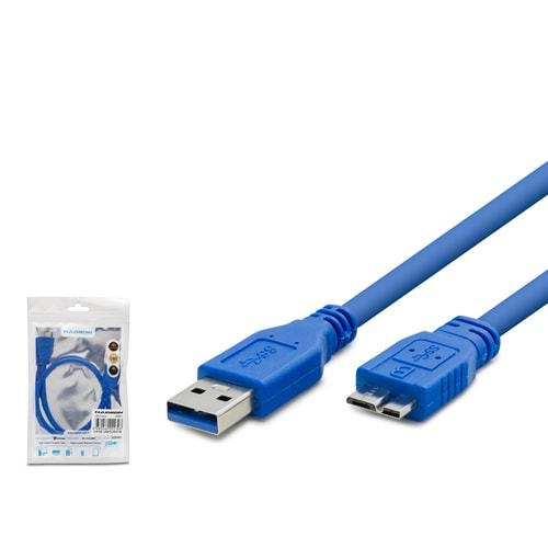 HADRON HDX7518 USB 3.0 Harddisk Kablosu 30 cm Mavi