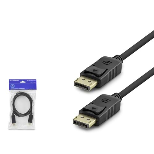 HADRON HDX7765 DisplayPort Görüntü Kablosu 4K 30 Hz 1.8 m Siyah