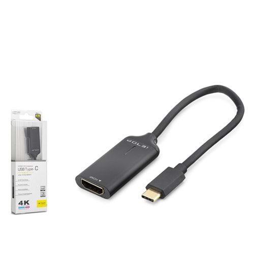 iETOP HDX7898 Type-C to HDMI Görüntü Dönüştürücü 4K 30Hz 20 cm Siyah