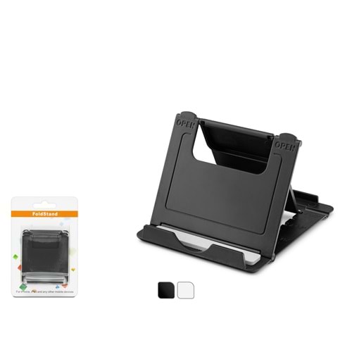 HADRON HDX8004 Ayarlanabilir Katlanabilir Telefon Standı Siyah Beyaz