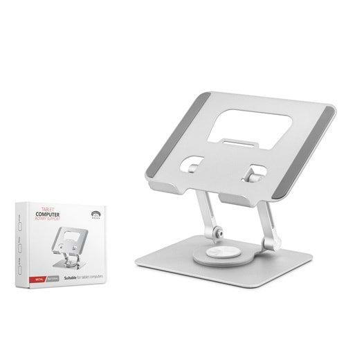 HADRON HDX8020 Laptop ve Tablet Standı 360° Döner Metal 4-13 İnç Gri