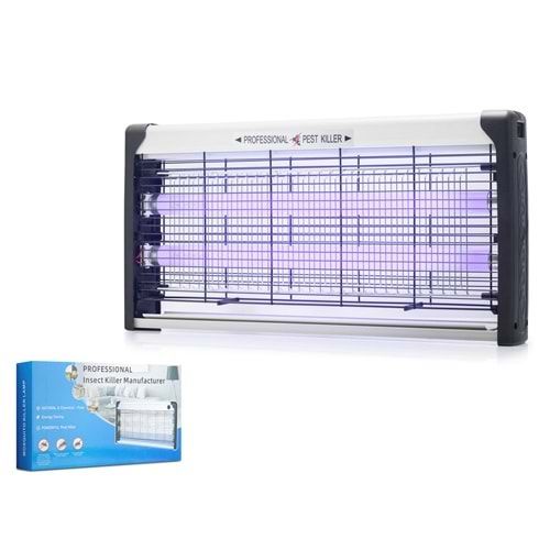 HADRON HDX9301 Elektrikli Sinek Öldürücü Cihaz 30W 49 cm Floresan ABS Siyah Beyaz
