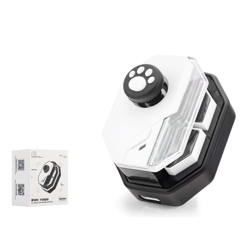 HADRON MB02 Mobil Oyun Joysticki Makro Kombo Bluetooth 5.0 150 mAh Beyaz Siyah