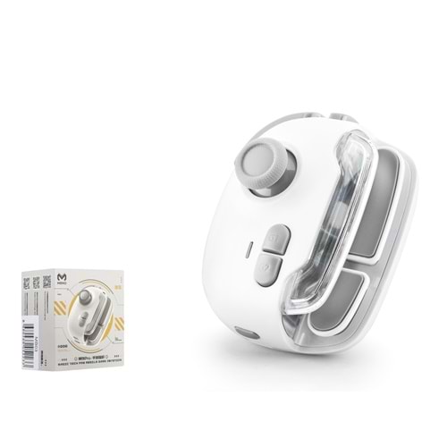 HADRON MB03 Mobil Oyun Joysticki Hall Analog Makro Titreşimli Bluetooth 5.0 400 mAh Beyaz