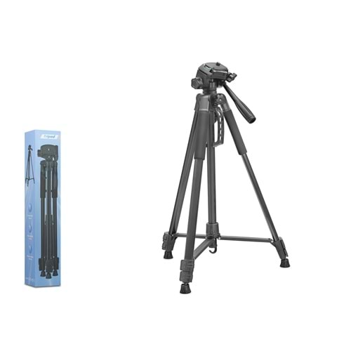 NODAR ND1045 Telefon Tripodu Ayarlanabilir Kollu 3 Kademeli 168 cm Siyah