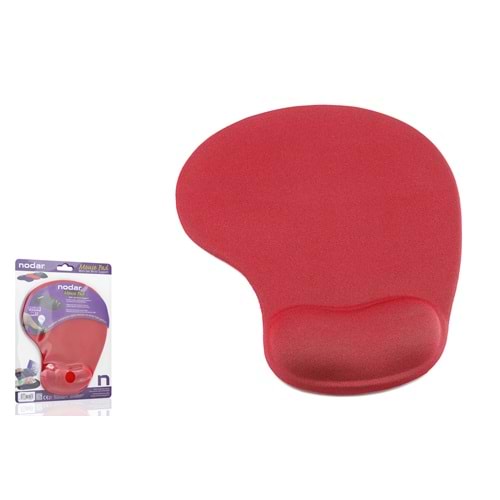 NODAR ND1501K Jel Bilek Destekli Mouse Pad 190 x 230 mm Kırmızı