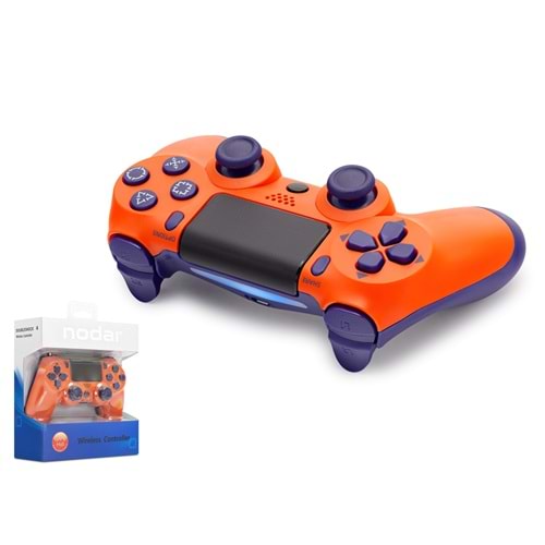 NODAR ND400D Bluetooth GamePad Oyun Kolu PS4 Uyumlu DoubleShock 4 Turuncu Lacivert