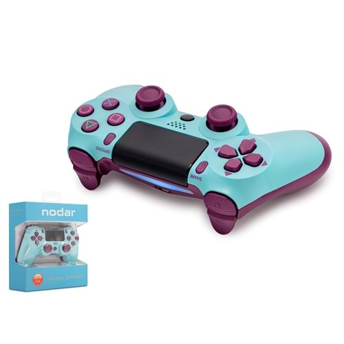 NODAR ND400E Bluetooth GamePad Oyun Kolu PS4 Uyumlu DoubleShock 4 Turkuaz Bordo