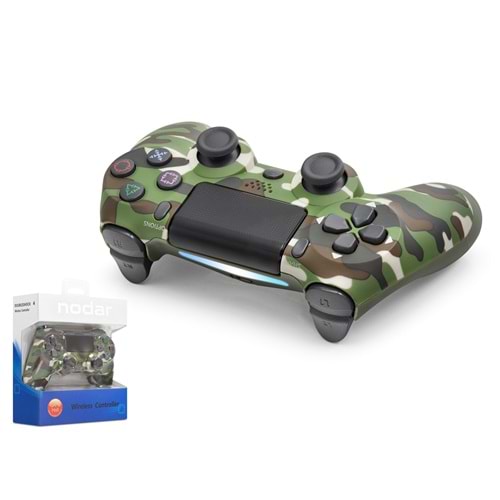 NODAR ND400L Bluetooth GamePad Oyun Kolu PS4 Uyumlu DoubleShock 4 Yeşil Kamuflaj