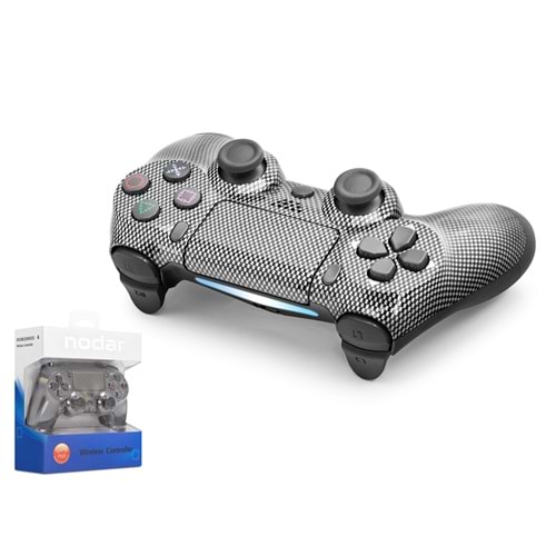 NODAR ND400X Bluetooth GamePad Oyun Kolu PS4 Uyumlu DoubleShock 4 Siyah Beyaz