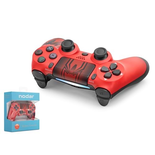 NODAR ND400Y Bluetooth GamePad Oyun Kolu PS4 Uyumlu DoubleShock 4 Kırmızı