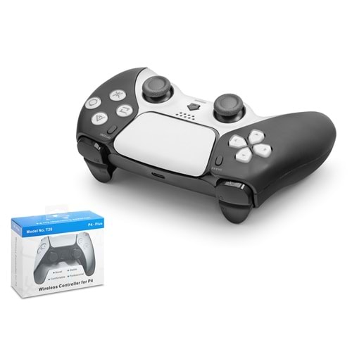 NODAR ND500E Bluetooth GamePad Oyun Kolu PS4 Uyumlu DoubleShock 4 Siyah Beyaz