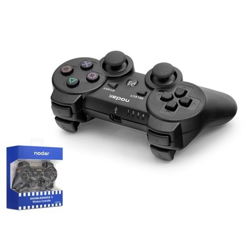 NODAR ND600 Bluetooth GamePad Oyun Kolu PS3 Uyumlu DoubleShock III Siyah