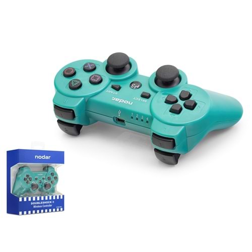 NODAR ND600F Bluetooth GamePad Oyun Kolu PS3 Uyumlu DoubleShock III Yeşil