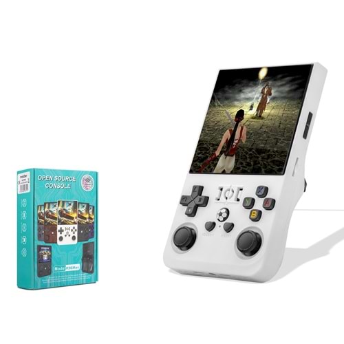 NODAR ND759 Retro El Oyun Konsolu 4 İnç Ekranlı 256 GB Kart Destekli 4000 mAh Bataryalı Beyaz
