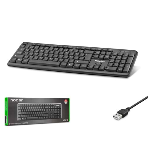 NODAR ND816 Standart Klavye Siyah