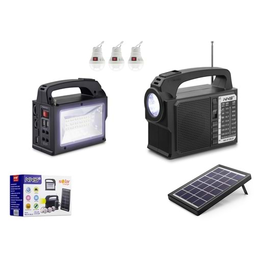 NNS NS8139LS Bluetooth Nostalji Solar Speaker