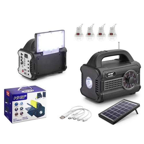 NNS NSS90LS Bluetooth Nostalji Solar Speaker