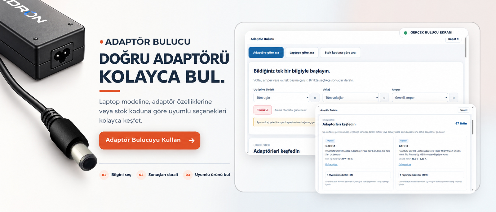 adaptör bulucu
