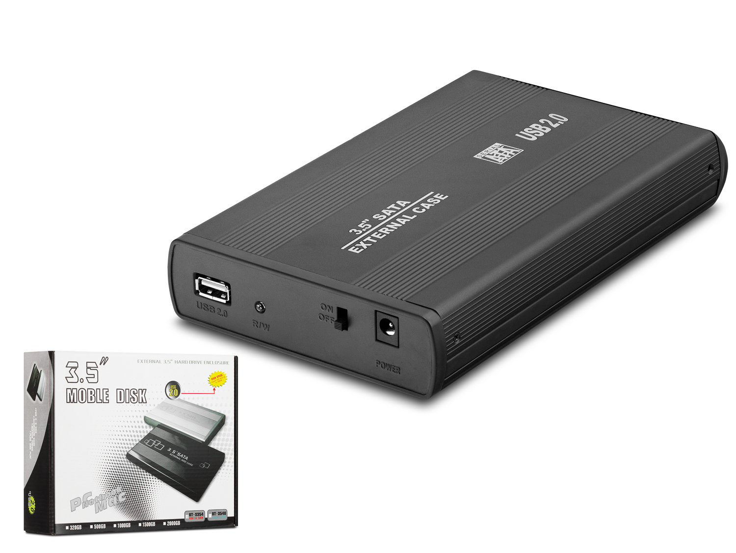 HADRON HDX1753 3.5 İnç SATA HDD Harici Disk Kutusu USB 2.0 Siyah HADRON HDX1753 3.5 İnç SATA HDD Harici Disk Kutusu USB 2.0 Siyah