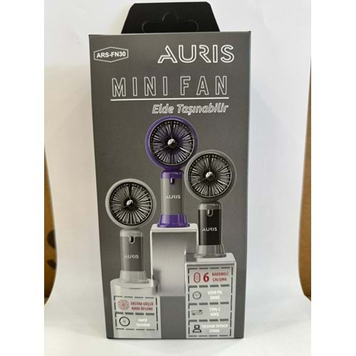 AURIS ARSFN30 6 Kademeli Taşınabilir El Fanı