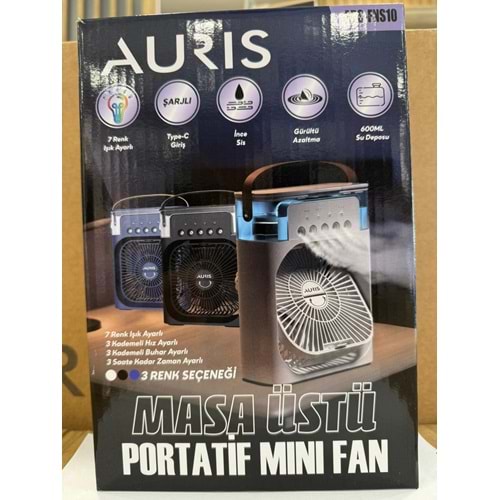 AURIS ARSFNS10 Masa Üstü Buharlı Mini Fan 600 ml