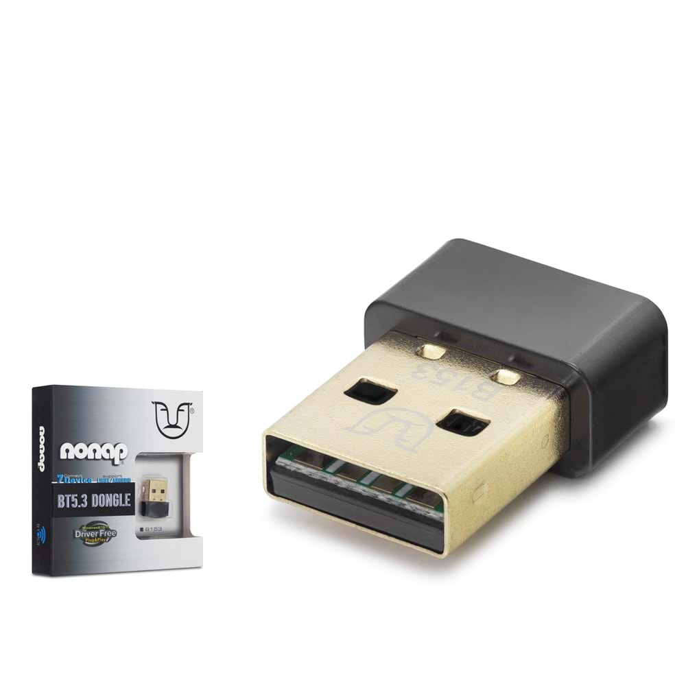 NONAP B153 USB Bluetooth Adaptör 5.3 - Siyah