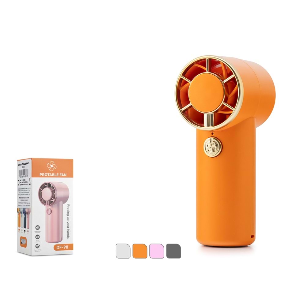 HADRON DF98 Şarjlı Mini El Fanı