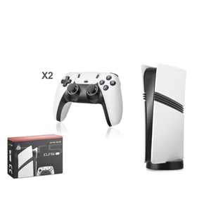 HADRON GS5 PRO Retro Oyun Konsolu HDMI Çift GamePad Seti 128 GB Hafıza Kartlı 2.4G Kablosuz Beyaz