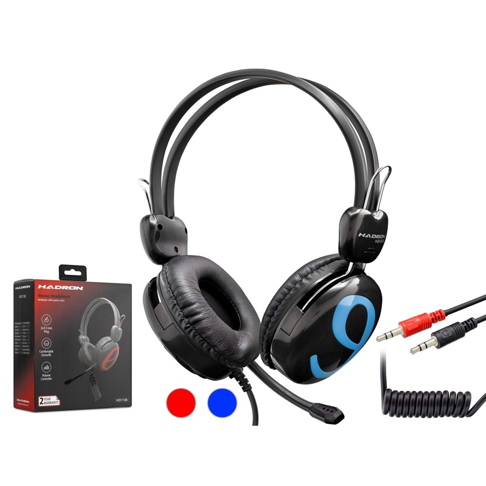 HADRON HD1136 Bilgisayar Kulaklığı 3.5Mm Siyah