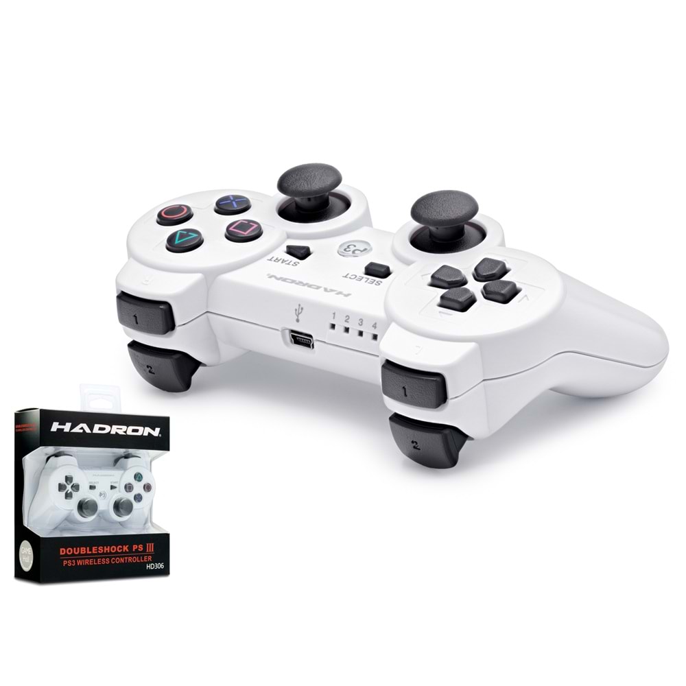 HADRON HD306B PS3 Uyumlu Gamepad - Beyaz