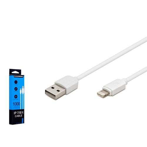 Hadron HD4450 USB – Lightning Şarj ve Data Kablosu 1m Beyaz