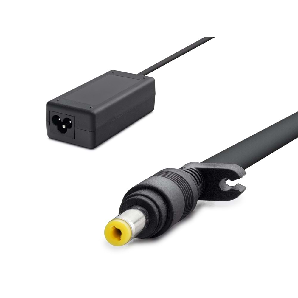 HADRON HD703 12V 3A 36W Laptop Adaptörü - 4.8x1.7mm - HP, Asus, Samsung Uyumlu - Siyah