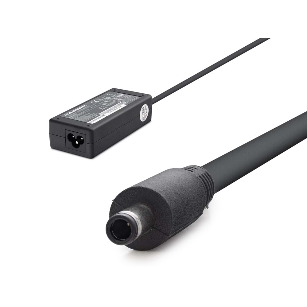 HADRON HD8815 19.5V 3.34A 65W Laptop Adaptörü - 4.5x3.0mm - Dell, HP Uyumlu - Siyah